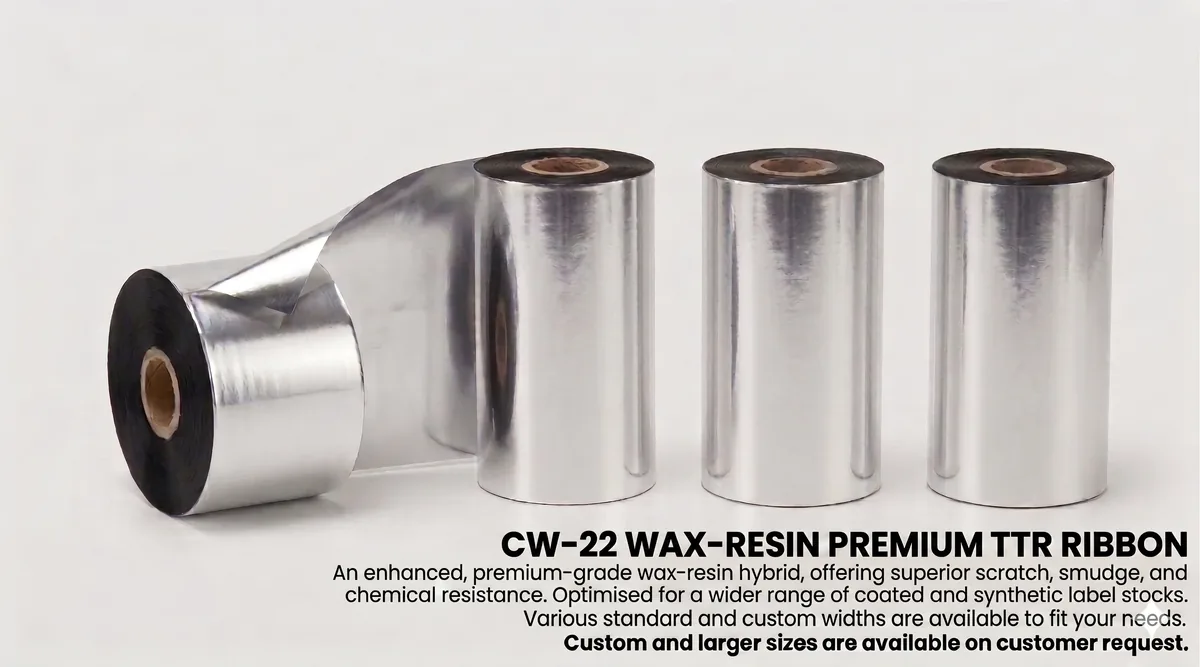 CW-22 Wax Resin Premium Ribbon