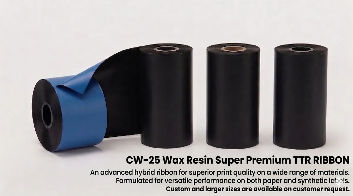 CW-25 Wax Resin Super Premium Ribbon