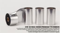 CW-22 Wax Resin Premium Ribbon